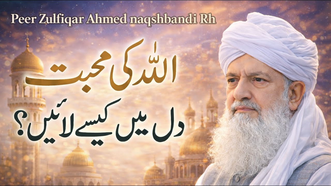 Allah Ki Mohabbat Dil Mein Kaise Laayen? | Peer Zulfiqar Ahmed naqshbandi Rh #allah #love