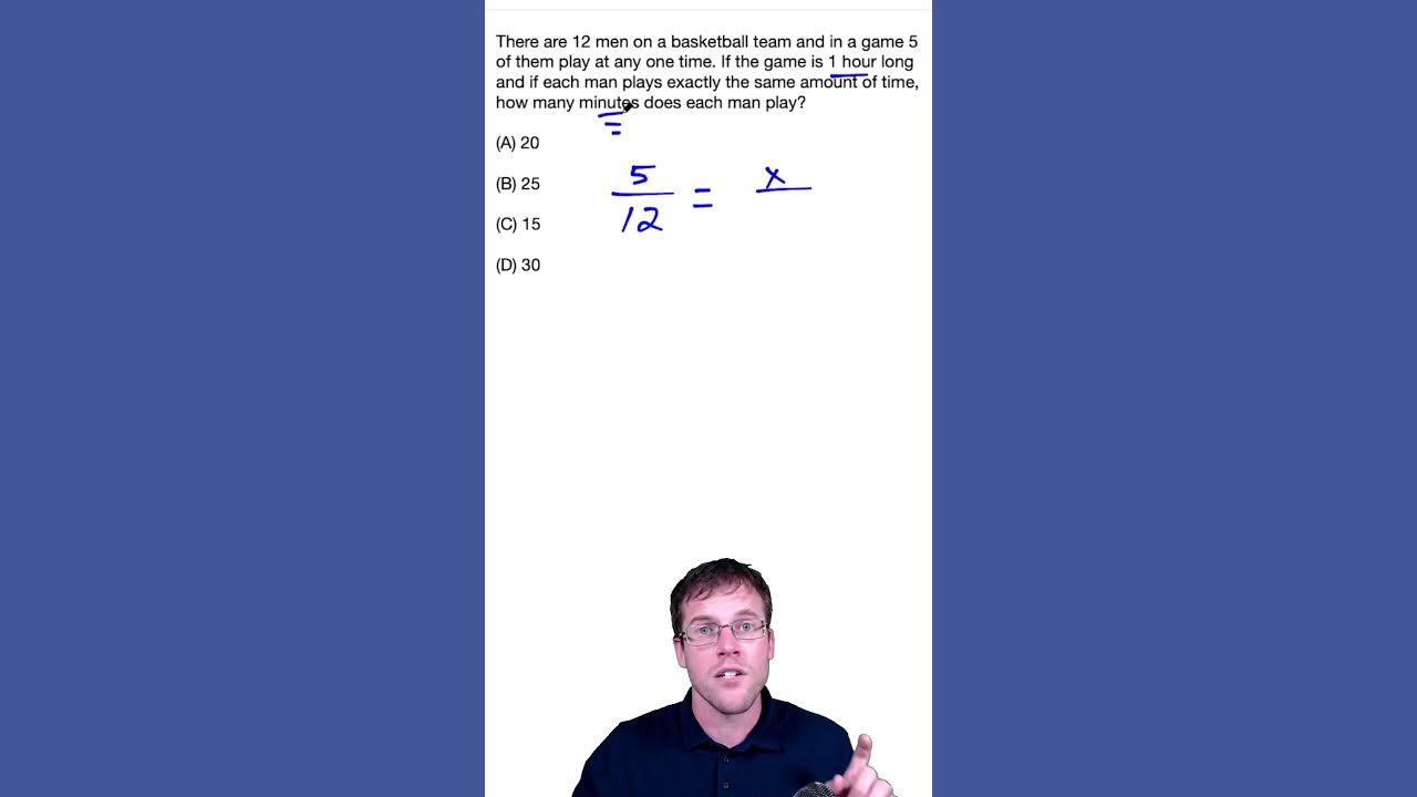 Ratios and Proportions - SAT Math question - YouTube