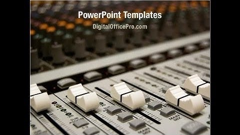 DJ Console PowerPoint Template Backgrounds - DigitalOfficePro #00151