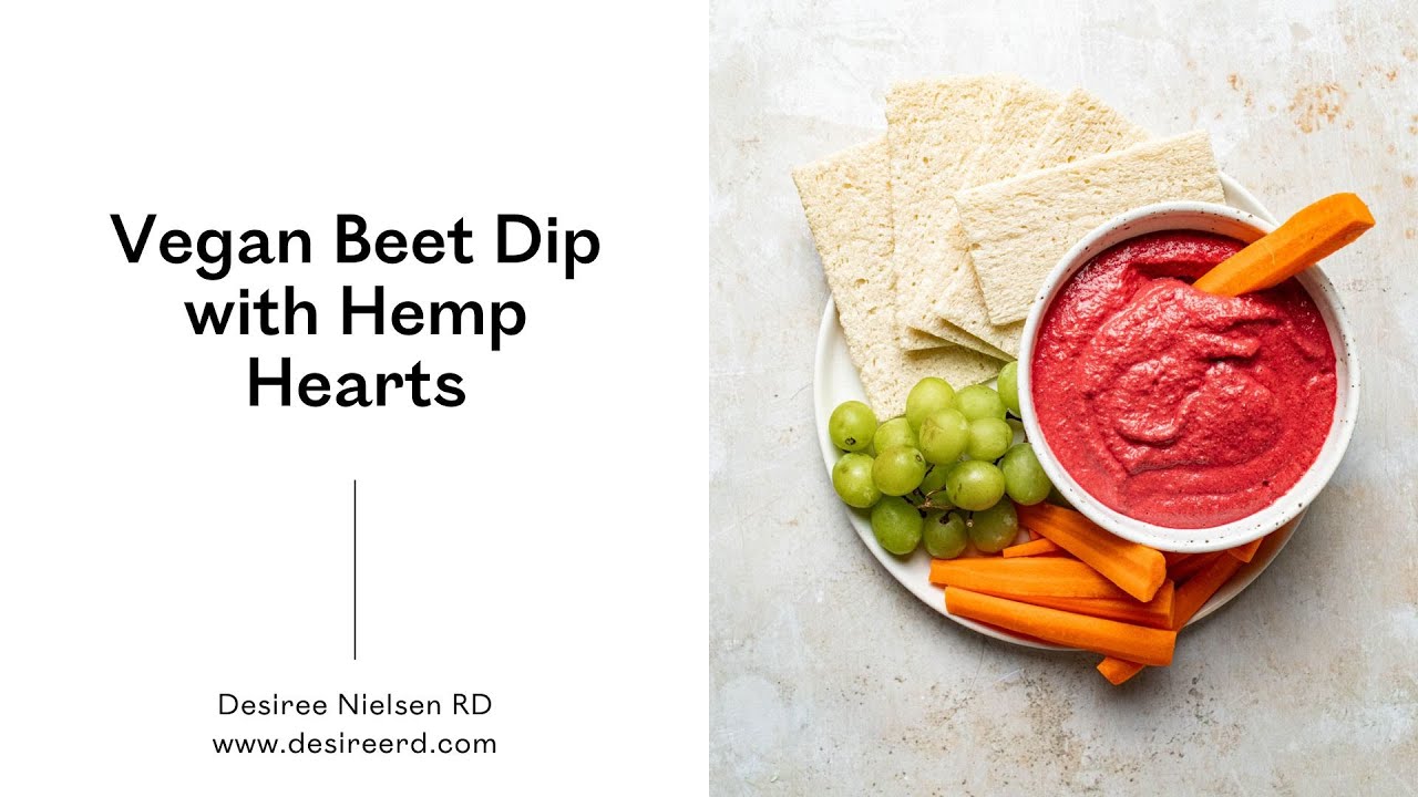 Vegan Beet Dip with Hemp Hearts Recipe
