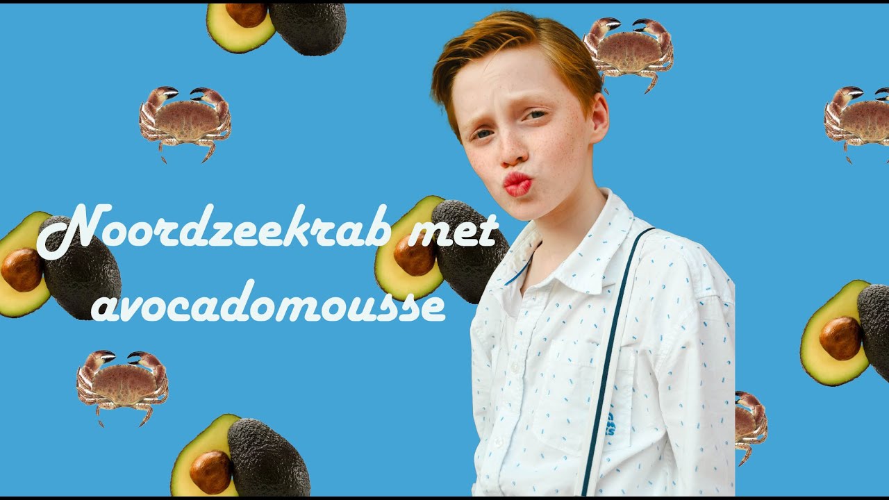 Noordzeekrab met avocadocrème