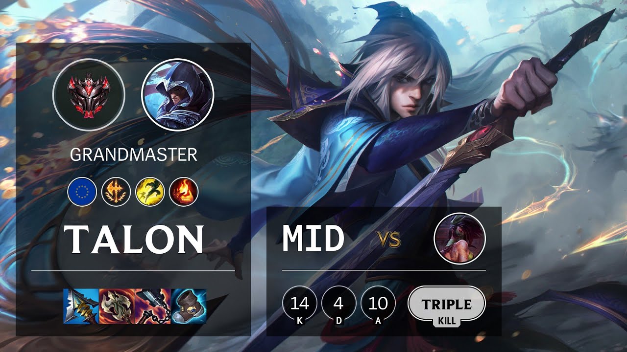 Talon Mid vs Akali - EUW Grandmaster Patch 10.25b