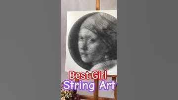 String Art Potrait Perfect Gift/The Best Of Best String Art In The World/String Art #shorts #art