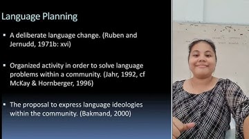 Language Policy and Planning