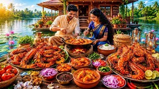 Miniature Doll Cooking Crispy Prawn Masala Cooking ASMR Sounds Tiny Kitchen Indian Floating House🦐