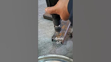 way to make drilling in steel easier #diy #tutorial #fabrication #youtube #youtubeshorts #shorts #s
