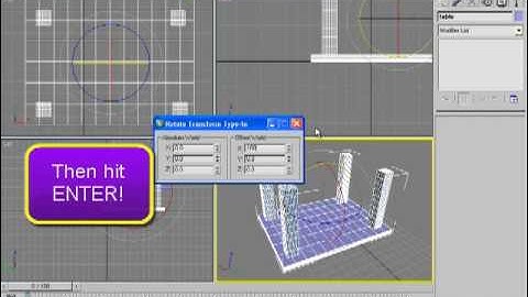 3ds Max Tutorials - Beginner (1) Creating an Object (Table) - PART 2