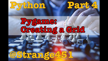 Python: Creating a Grid, a Player and a Monster with Pygame, Part 4
