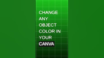 Change Any Object Color in Canva, #canvadesign #shorts