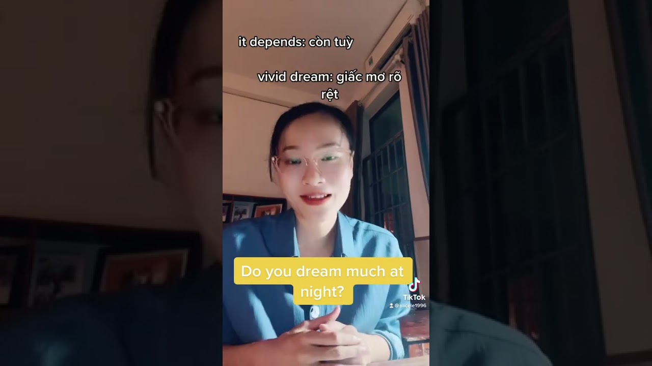 IELTS Speaking Part 1: Dream