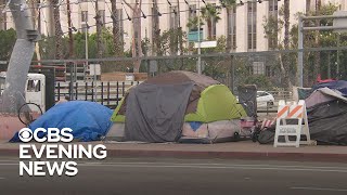 Homelessness is at an all-time high in los angeles, affecting nearly
every neighborhood. one factor the cost of living. jamie yuccas
reports. subscri...