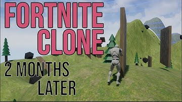 Fortnite Clone 2 Months Later - Improved Shooting and Grid Placement Building
