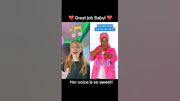 Amazing Young Girl DUETS Vocal Exercise W Vocal Coach 