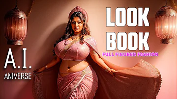 Indian AI Art Model Video : Plus Size Saree Looks Ep 2