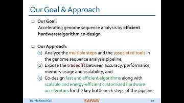 SAFARI Live Seminar: Accelerating Genome Sequence Analysis via Efficient HW/Algorithm Co-Design