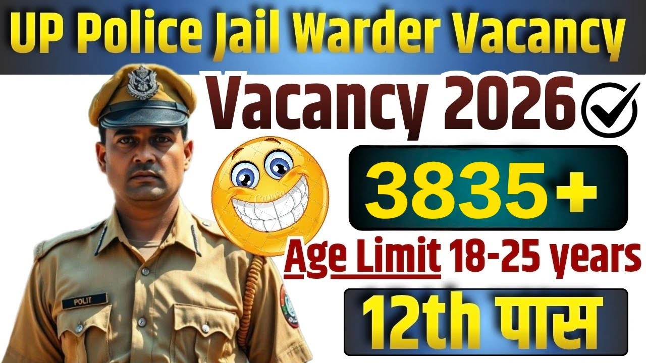 Up Police Jail Warder New Vacancy 2026 | Age,syllabus,Selection Process | up police new vacancy 2026