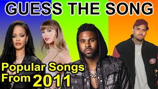 Guess The Song | Guess The Popular Songs From 2011 | Music Quiz