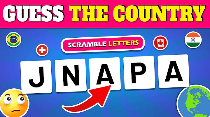 Guess the Country by its Scrambled Name 🧠🤔 | Country Quiz