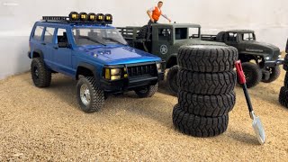 Rc Jeep Cherokee, Rc Army Truck, Rc 6X6 Truck Funny Show