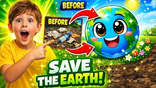 Earth Day Song for Kids 🌎 | Reduce, Reuse, Recycle ♻️ | Fun Learning Song