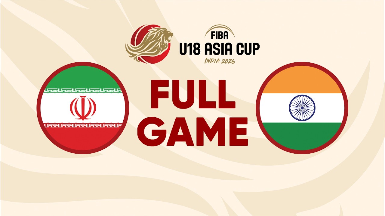 LIVE - Iran v India | FIBA U18 Asia Cup 2026 | Qualification to Quarter-Finals