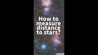 Measuring Distance To Stars shorts