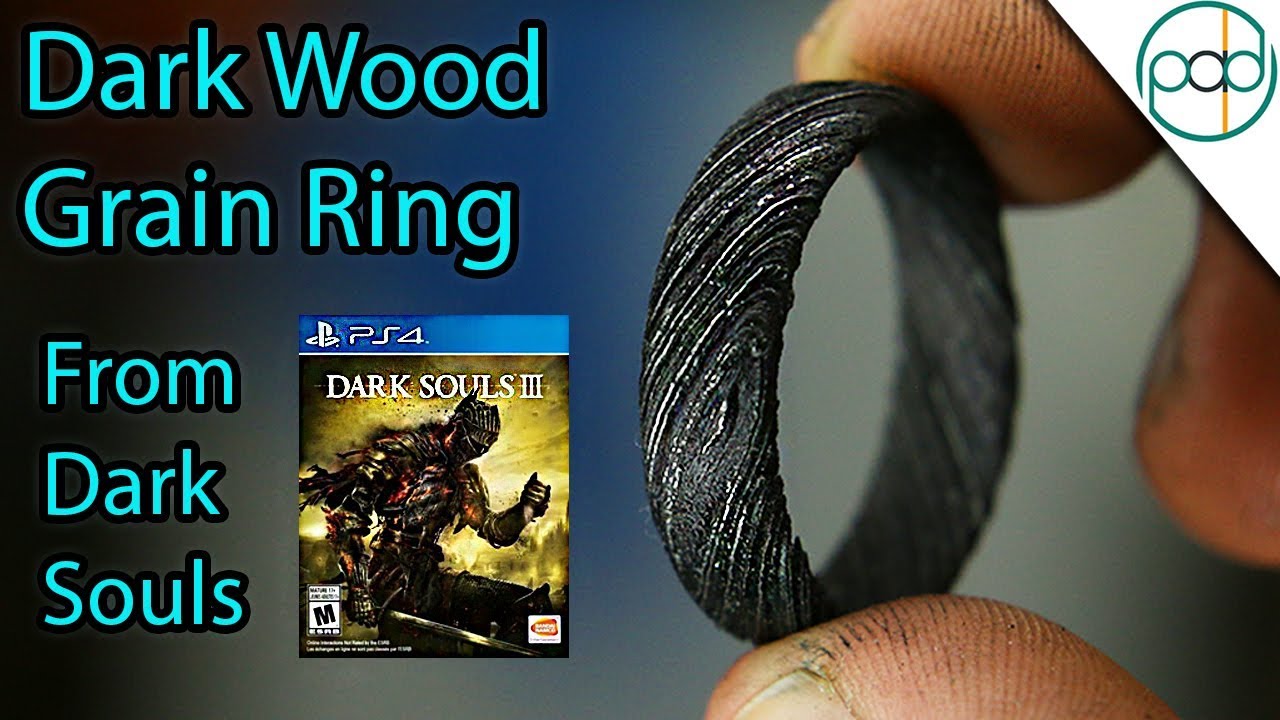hardop Leesbaarheid vorst Making a Dark Souls Wood Grain Ring out of Damascus Steel - YouTube
