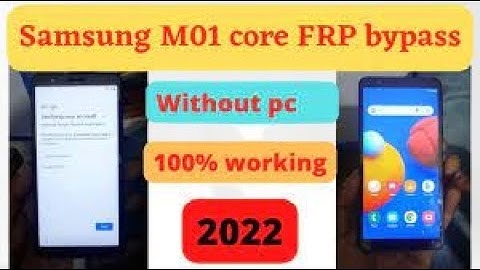 Samsung M01 core Frp bypass without PC forgotten password Unlock Google  ACCOUNT Android 10 New meth