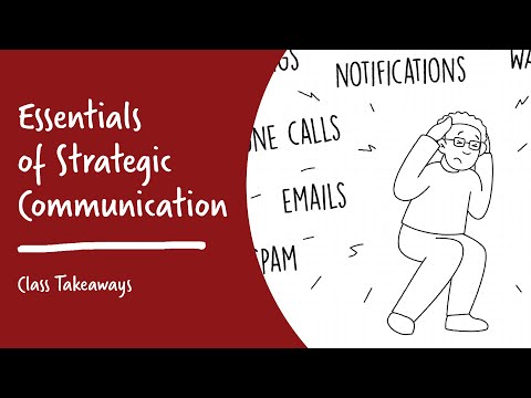 Class Takeaways — Essentials of Strategic Communication