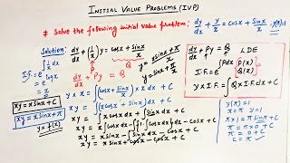 INITIAL VALUE PROBLEMS- LDE (Part 2)