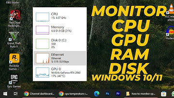 How to Monitor CPU, GPU, RAM, DISK and Internet Usage in Windows 10/11 (Without Any Software)