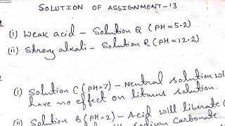 Solution of Assignment 13