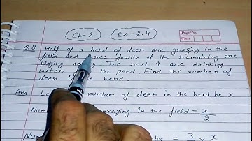 Q 8, Ex 2.4 -  linear equations in one variable - Chapter 2  - maths class 8th - NCERT