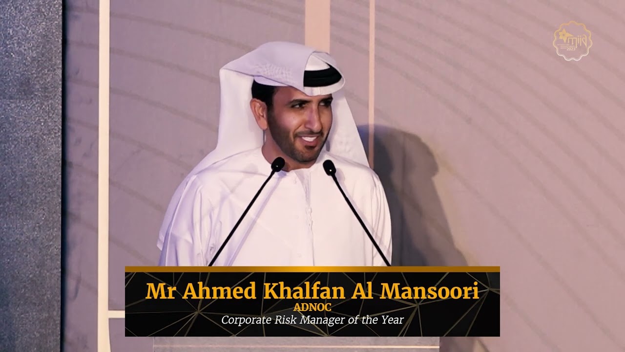 Corporate Risk Manager of the Year - Ahmed Khalfan Al Mansouri, ADNOC