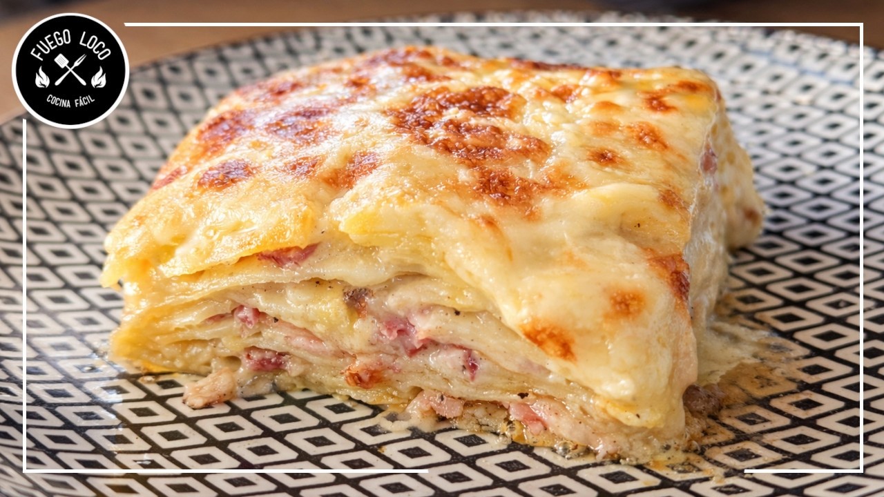 Gratinado de Patatas y Beicon PERFECTO | Cremoso por dentro, dorado por fuera