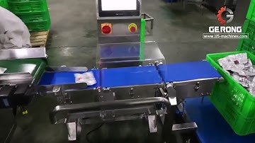 Bag pouch weight checking machine bag weighing checker equipment with fault bag rejection system