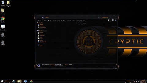 Cryptic Orange - Theme for Windows 7/8/10