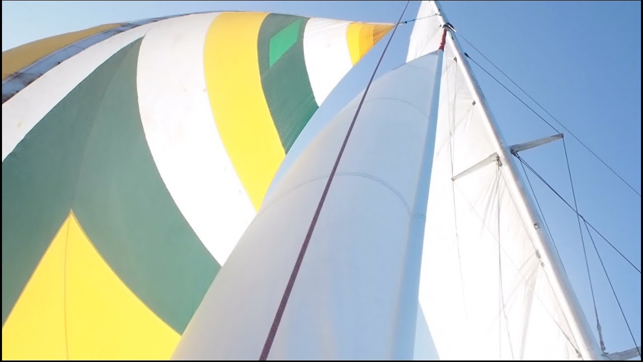 3 Sails Up All At Once! First Time For Everything... Stuck On A Boat In Dangerous Winds!