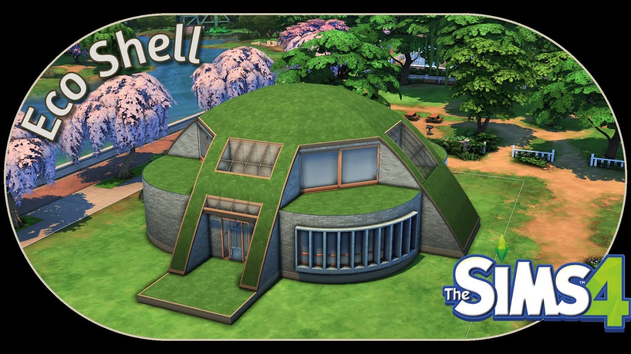 Sims 4 Building Shells How to build this Eco Shell - Tutorial - The Sims 4 - NoCC - YouTube