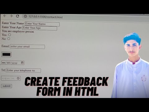 Feedback form in HTML | Feedback form kaise banaye HTML se | Visual ...