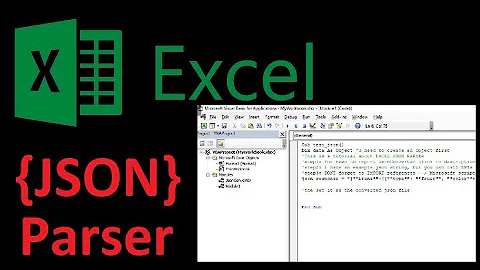 How to Parse JSON in Excel? JsonConverter Excel  | Excel VBA Json Parser