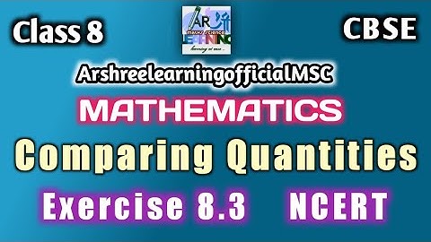 Comparing Quantities Ch 8 , Ex 8.3,  Half Yearly Rate concept Compound Interest (Part 5)class 8,