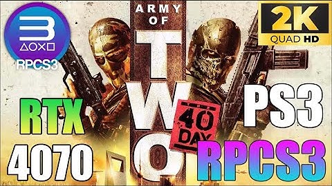 Army of Two: The 40th Day | RPCS3 Emulator | RTX 4070 | 2K | playstation 3 games | Best Settings