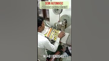 Manual Notebook Making Machine Price In India, Semi Automatic Notebook Making Machine Price In India