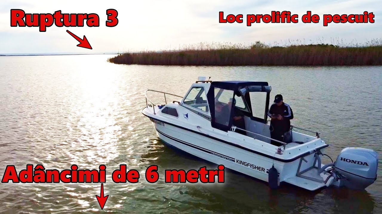 Ruptura 3, un loc prolific pentru pescuit, are adancimi de 6 metri! Intersectie Golovita si Zmeica!