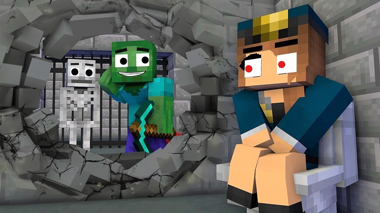 Prison Escape Funny Challenge - Minecraft Animation - YouTube