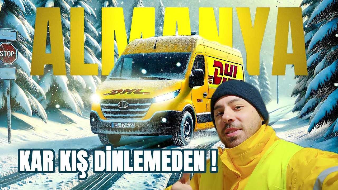 Karlı Havada Almanya’da Kargoculuk!