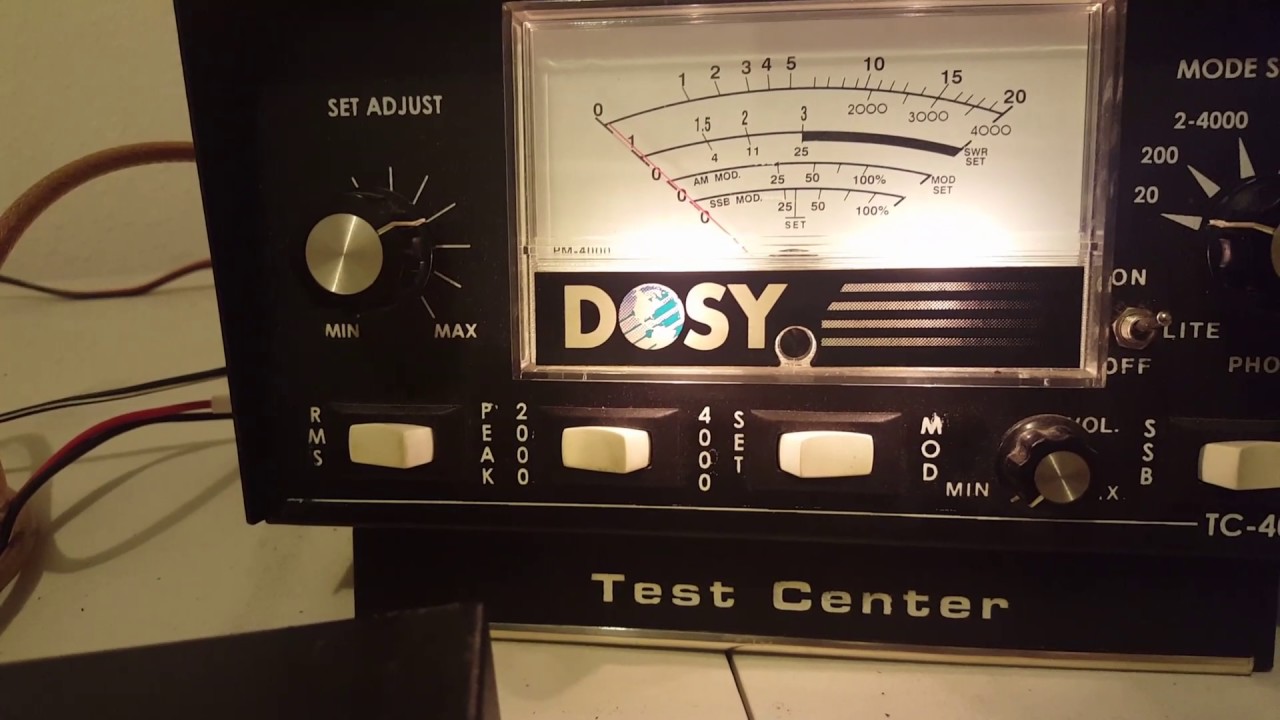Dosy Test Center 4000 Watt Meter with Lights - YouTube
