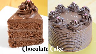 BEST CHOCOLATE CAKE RECIPE | SOFT AND SPONGY CHOCOLATE GANACHE CAKE