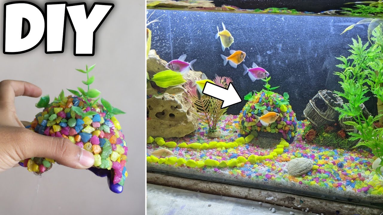 Image showcasing DIY AQUARIUM DECORATIONS IDEAS - Fish aquarium decoration ideas at home ...